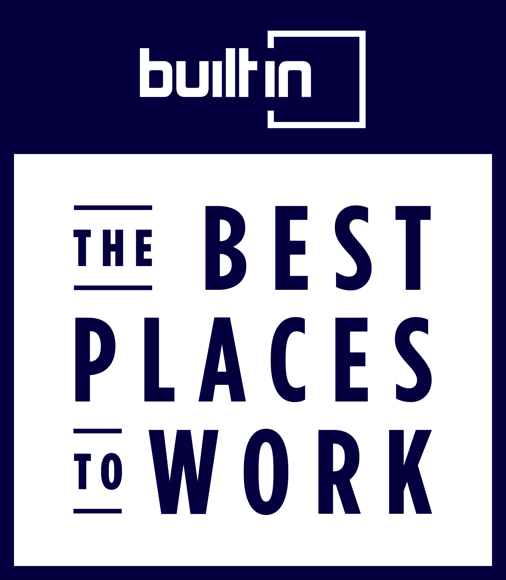 Built In 2023 Best Places to Work award