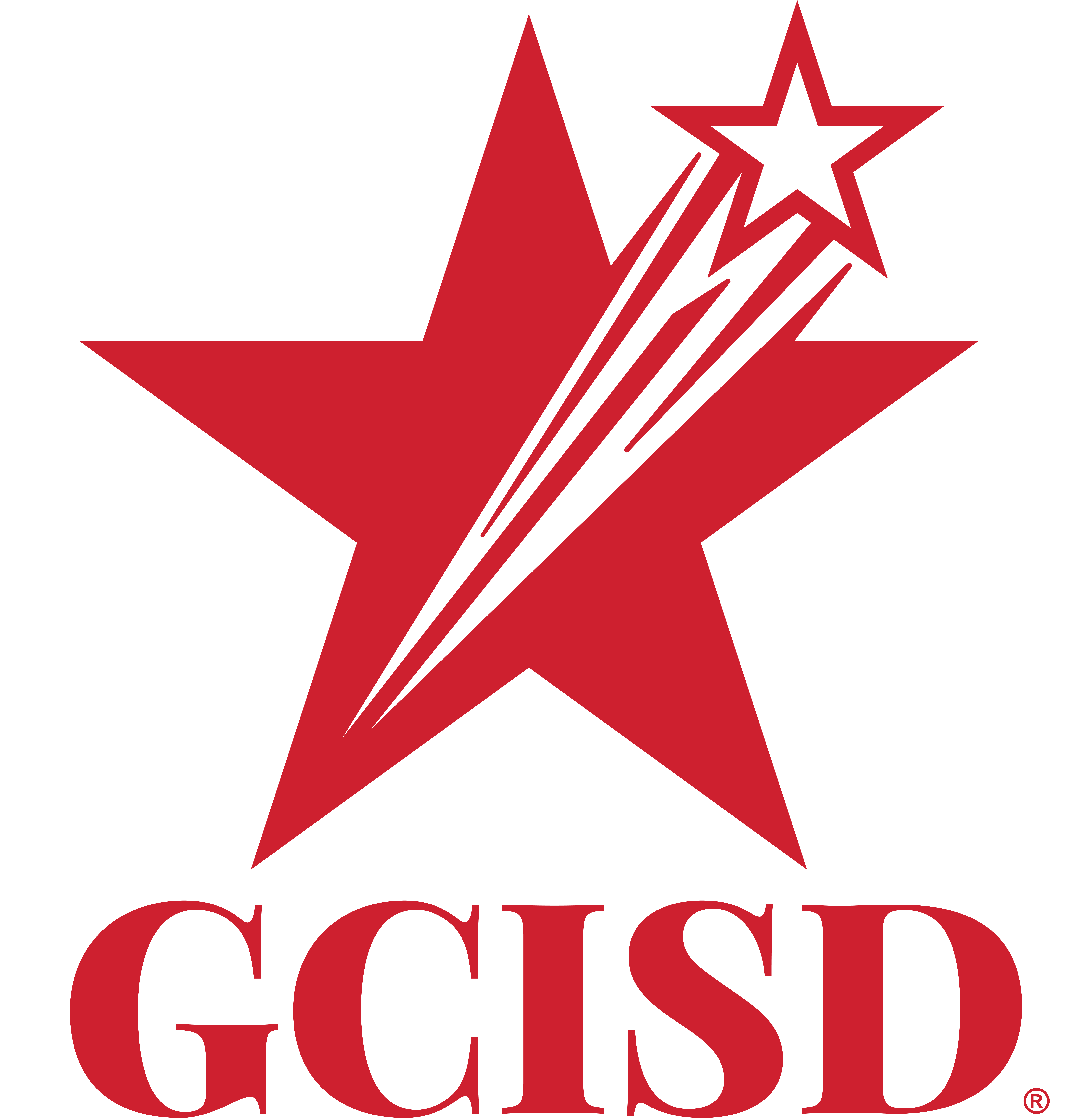 Star shaped logo for GCISD